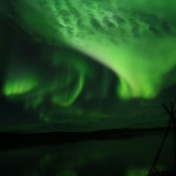 Aurora Borealis in dark skies Yellowknife VacationsJPG